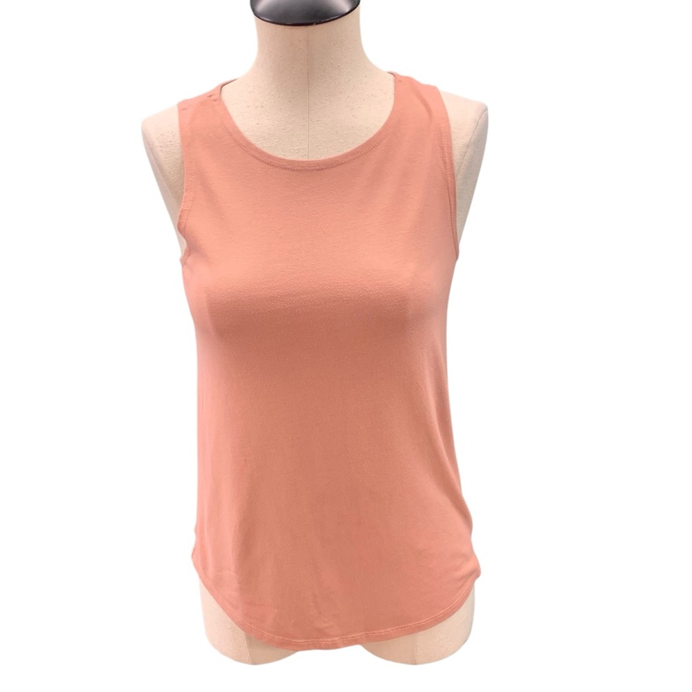 FREE FLY Peach Sleeveless Tank Top - Size S (Bamboo Blend)